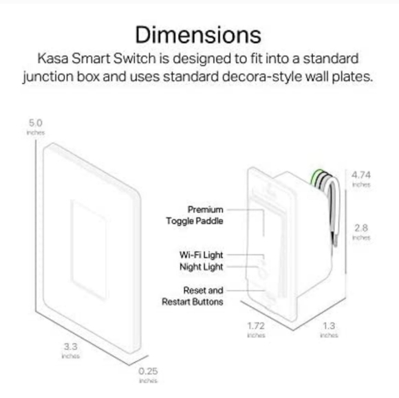 SMART LIGHT SWITCH - KASA HS200 BY TP-LINK - Picture 7 of 10